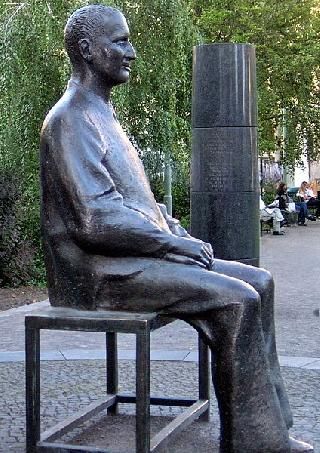 Germany Berlin Bertold Brecht Statue Bertold Brecht Statue Germany - Berlin - Germany