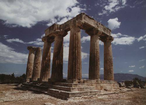 Greece Delfoi Apollo Temple Apollo Temple Greece - Delfoi - Greece
