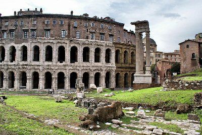 Italy Rome Remains of The Teatro di Marcello Remains of The Teatro di Marcello Italy - Rome - Italy