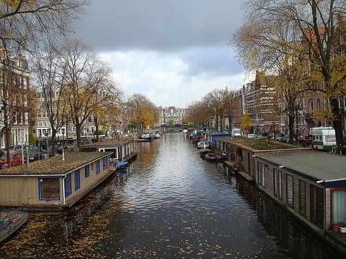 Netherlands Amsterdam Casas - Barco Casas - Barco Amsterdam - Amsterdam - Netherlands