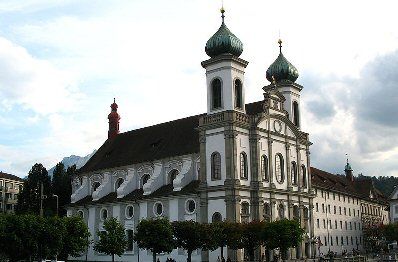 Switzerland Luzern Jesuitenkirche Jesuitenkirche Switzerland - Luzern - Switzerland