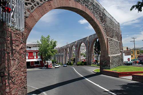 Mexico Queretaro Aqueduct Aqueduct North America - Queretaro - Mexico