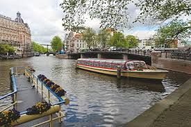 Netherlands Amsterdam Canal Binnen Amstel Canal Binnen Amstel North Holland - Amsterdam - Netherlands