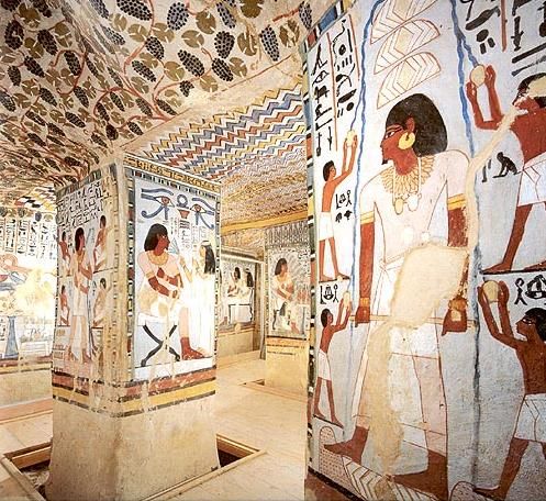 Egypt Sheik Abd El Qurna ( Nobels Tombs) Tomb of Sennofer Tomb of Sennofer Africa - Sheik Abd El Qurna ( Nobels Tombs) - Egypt