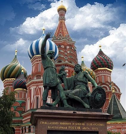 Russia Moscow The Monument to Minin and Pozharsky The Monument to Minin and Pozharsky Moscow - Moscow - Russia