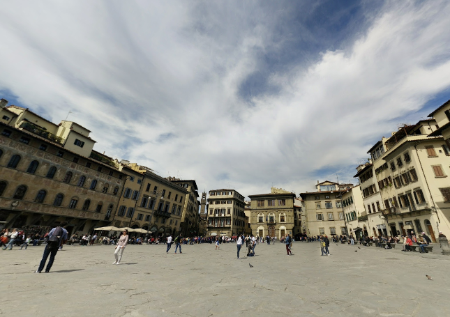 Italy Florence Piazza Santa Croce Piazza Santa Croce Italy - Florence - Italy