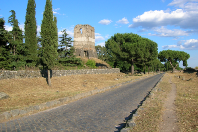 Italy Rome Via Appia Old Section Via Appia Old Section Rome - Rome - Italy
