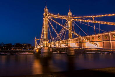 United Kingdom London  Albert Bridge Albert Bridge London - London  - United Kingdom