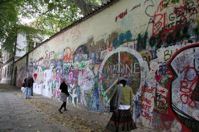 Czech Republic Prague Lennon wall Lennon wall Prague - Prague - Czech Republic