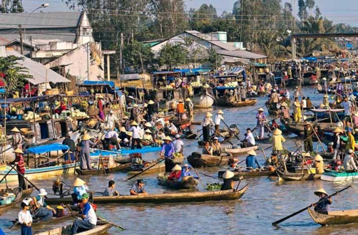 Vietnam Can Tho Phung Hiep Floating Market Phung Hiep Floating Market Can Tho - Can Tho - Vietnam