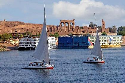 Felucca Sailing on the Nile in Aswan