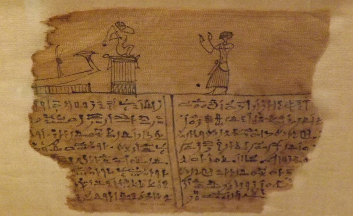Paptus with Hieratic Letters