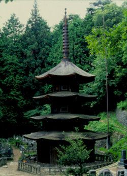 Japan Bessho Hot Springs Anraku-ji Temple Anraku-ji Temple Japan - Bessho Hot Springs - Japan