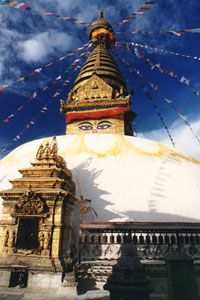 Nepal Kathmandu Swayambunath Stupa/Monkey Temple Swayambunath Stupa/Monkey Temple Nepal - Kathmandu - Nepal
