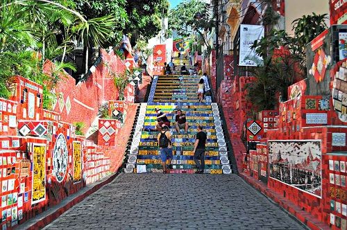 Brazil Rio De Janeiro Escadaria Selaron Escadaria Selaron South America - Rio De Janeiro - Brazil
