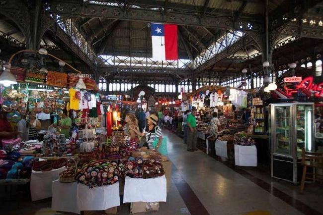 Chile Santiago Central Market Central Market Chile - Santiago - Chile