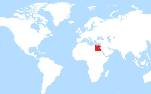 Geographoc position of Egypt